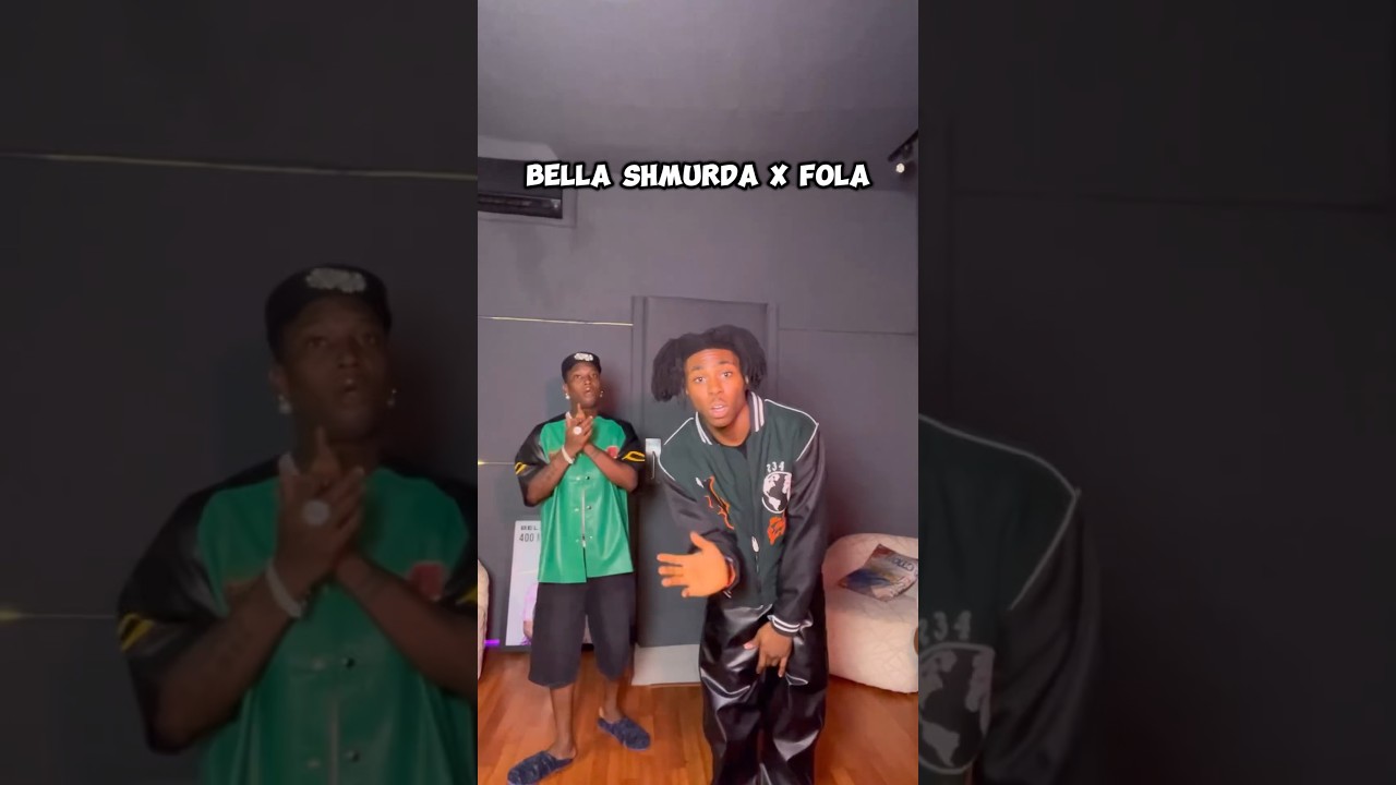 FOLA & Bella Shmurda in the studio vibing to Alone ft. BhadBoi OML #fola #bellashmurda #alone #short