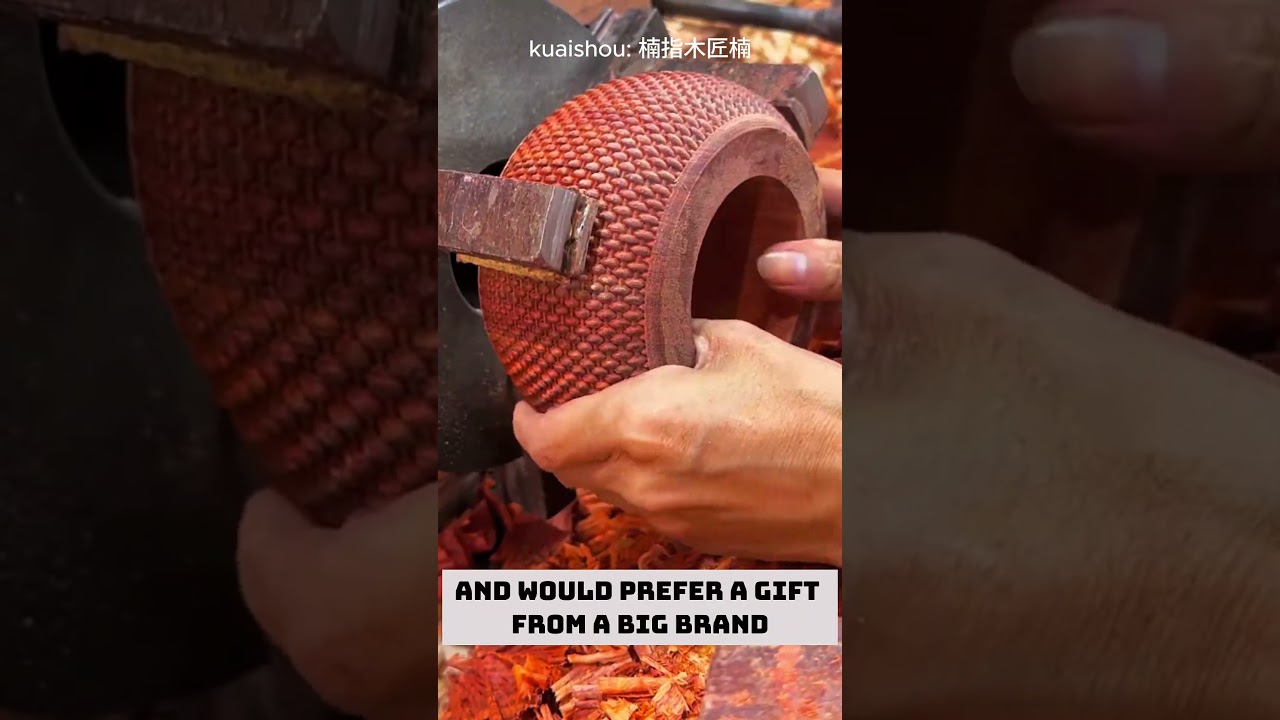 TALENTED GRANDPA MAKING purple sandalwood tea jar